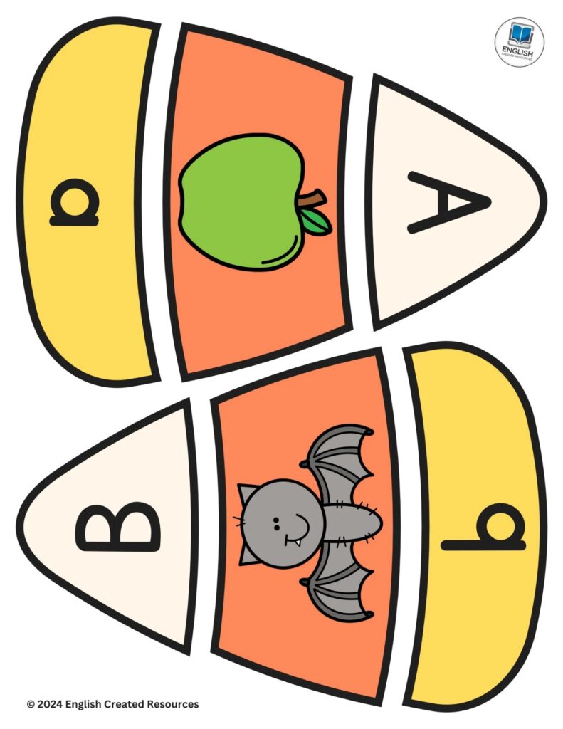 Candy Corn Alphabets English Created Resources