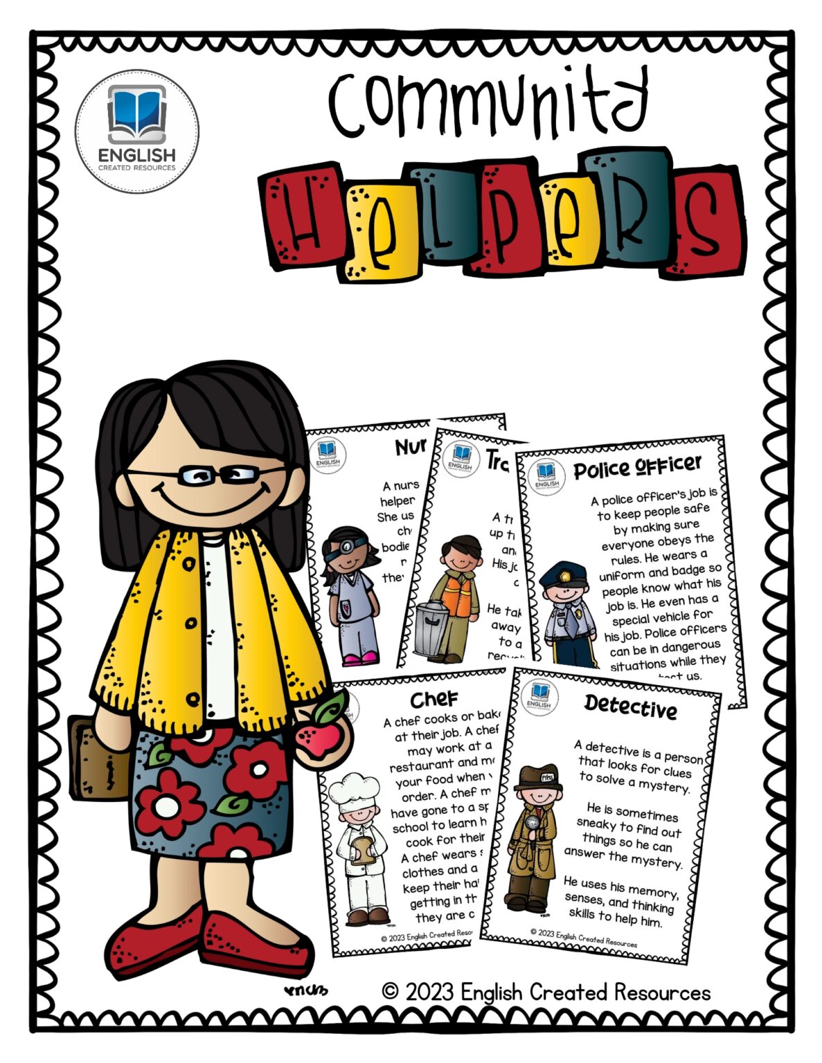 Community Helpers Reading Comprehension – English Created Resources