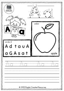 Alphabet Activities – English Created Resources