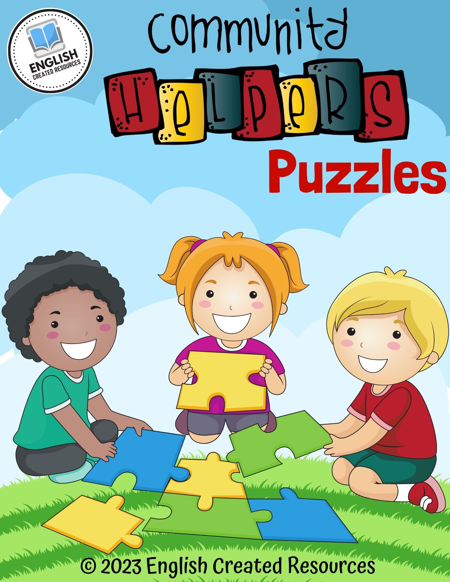 Community Helpers Puzzles English Created Resources