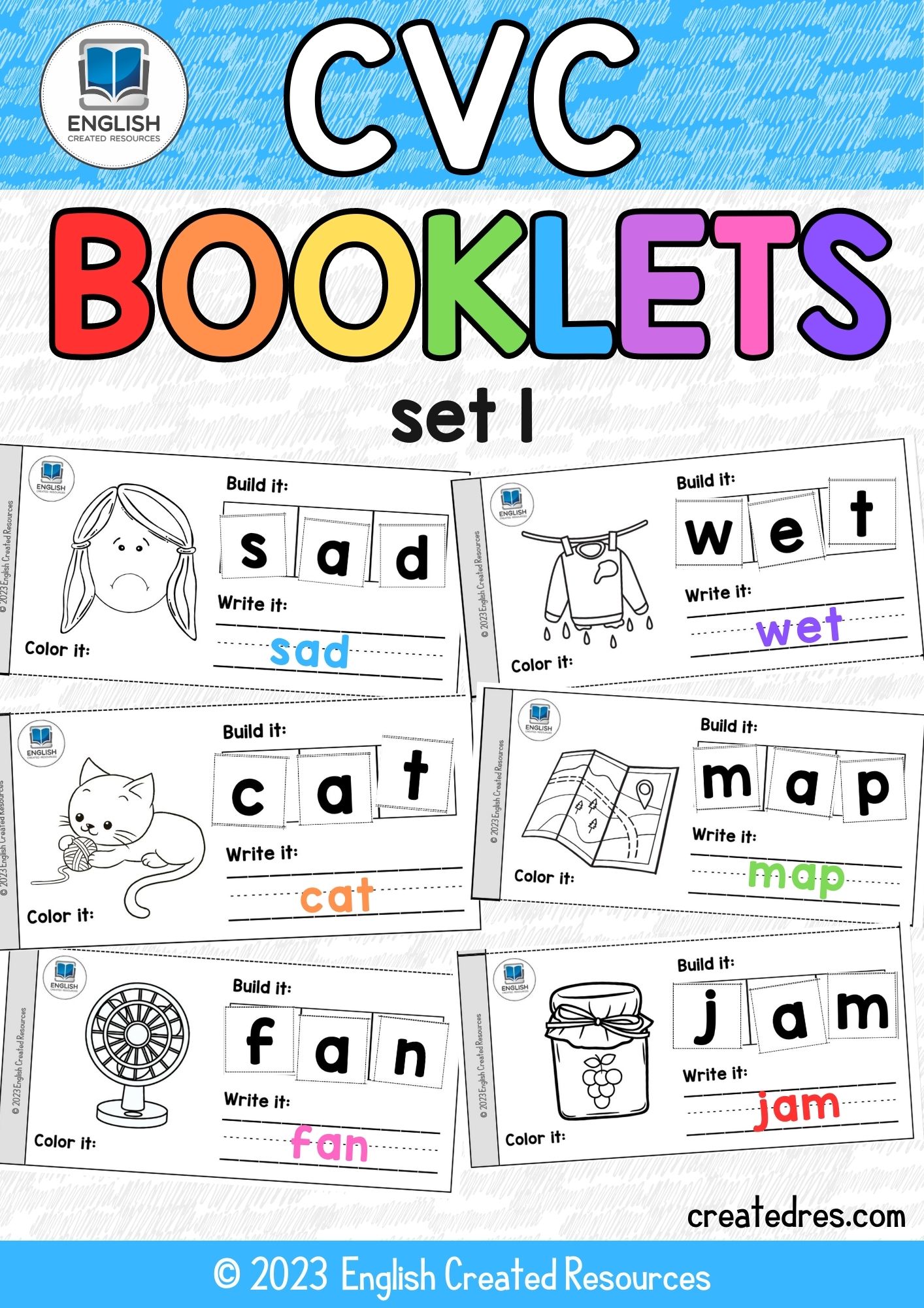 CVC Booklets Set One – English Created Resources