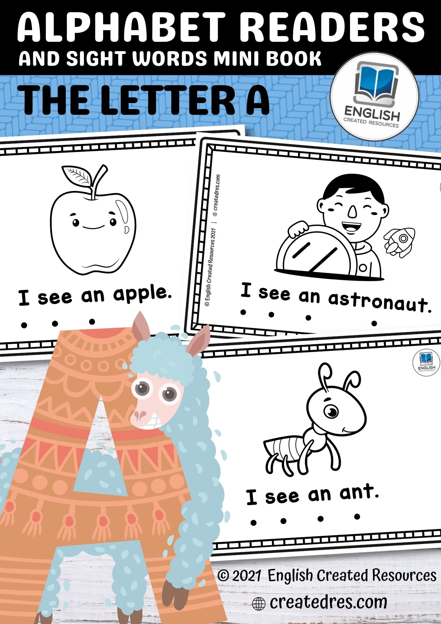 Alphabet Readers Letter A English Created Resources