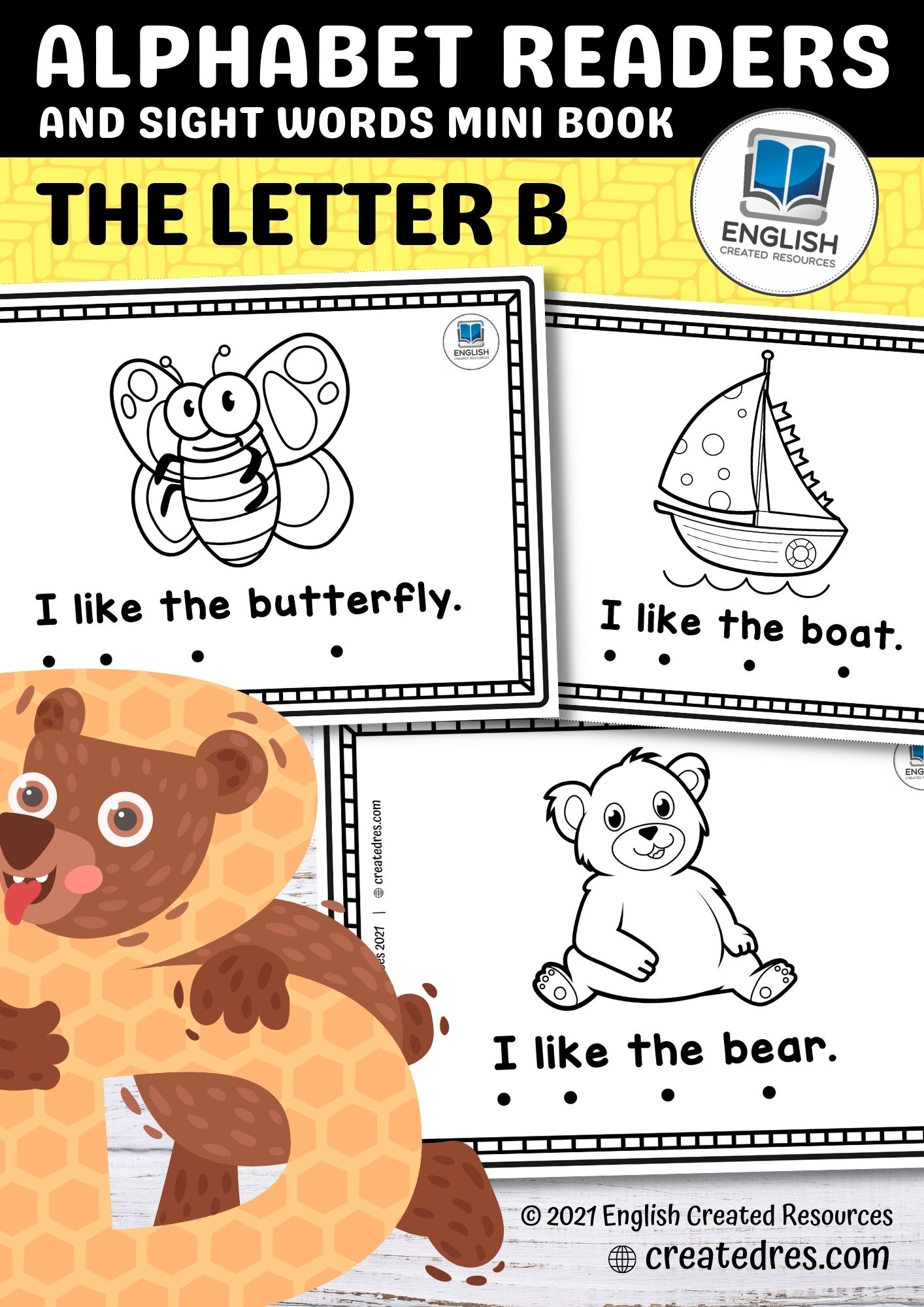 Alphabet Readers Letter B English Created Resources