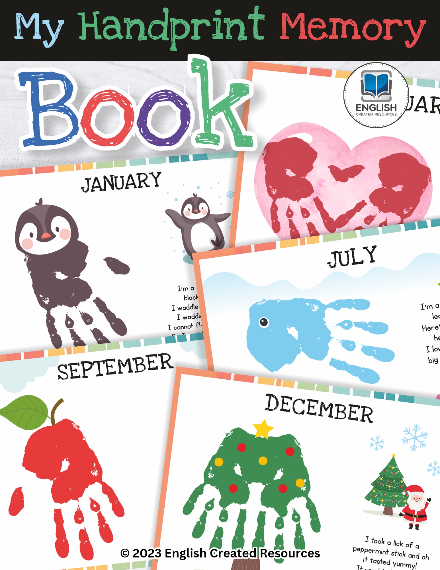 My Handprint Memory Book – English Created Resources