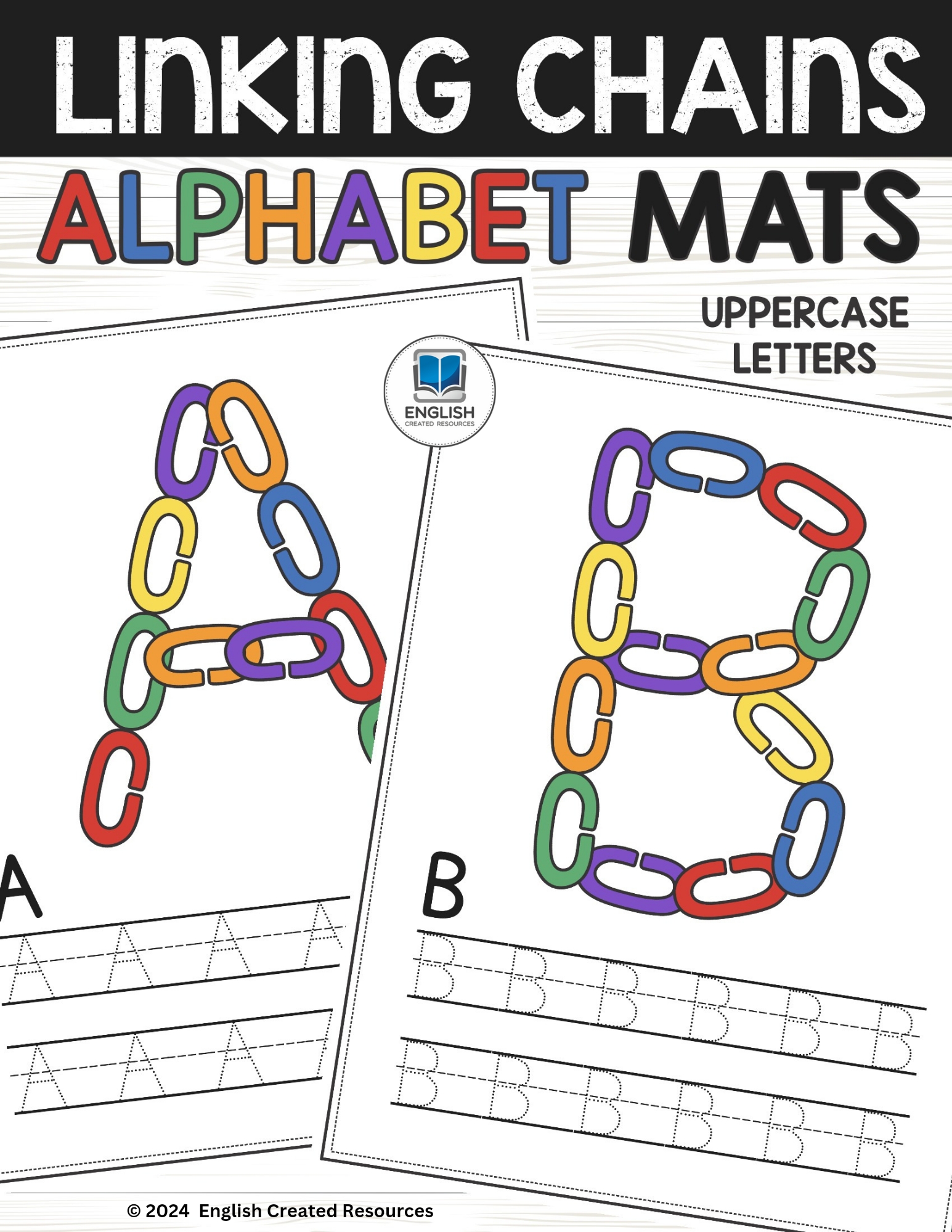 Linking Chains Alphabet Mats English Created Resources