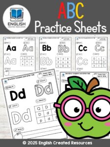ABC Practice Sheets – English Created Resources